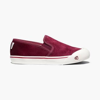 KEEN Női Coronado III Suede Slip-On Utcai Cipő Bordó